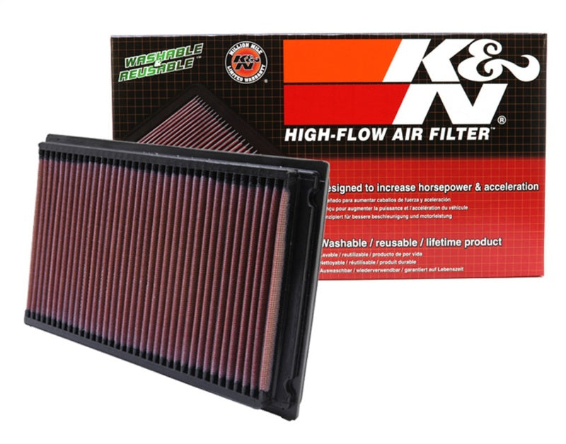 K&N 88-08 Nissan 1.8L / 87-05 Nissan/Infiniti 3.0L / 00-09 3.5LDrop In Air Filter K&N Engineering Air Filters - Drop In  AXOPROS