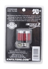K&N .315/.431 Flange 1 3/8 inch OD 1.5 inch H Clamp On Crankcase Vent Filter K&N Engineering Air Filters - Universal Fit  AXOPROS