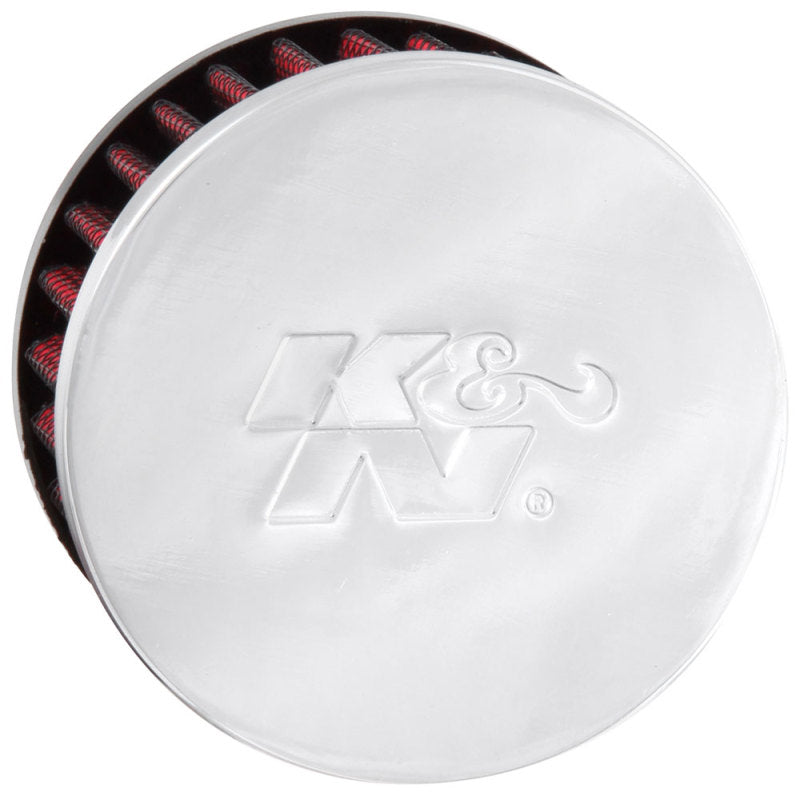 K&N .5in Flange ID x 3in OD x 3.25in H Rubber Base Crankcase Vent Filter K&N Engineering Air Filters - Universal Fit  AXOPROS