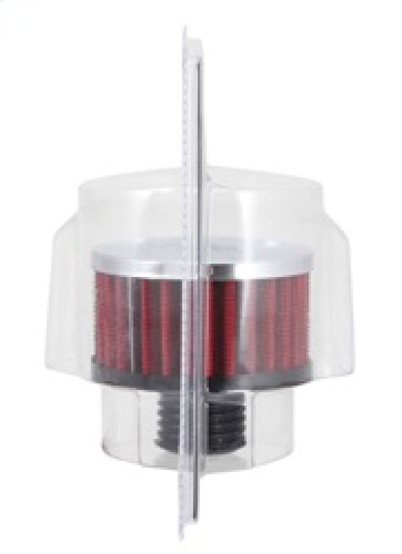 K&N .5in Flange ID x 3in OD x 3.25in H Rubber Base Crankcase Vent Filter K&N Engineering Air Filters - Universal Fit  AXOPROS