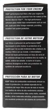 K&N Cellulose Media Fuel Filter 3in OD x 5.625in L K&N Engineering Fuel Filters  AXOPROS