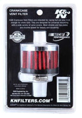 K&N Clamp On Rubber Base Crankcase Vent Filter 0.375in Flange ID x 2in OD x 1.5in Height K&N Engineering Air Filters - Universal Fit  AXOPROS