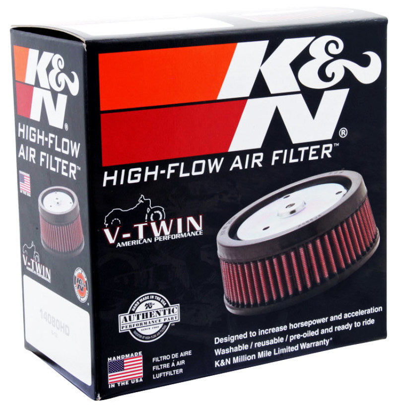 K&N Custom Air Filter Round 5-3/8in OD x 4in ID x 2in H K&N Engineering Air Filters - Drop In  AXOPROS