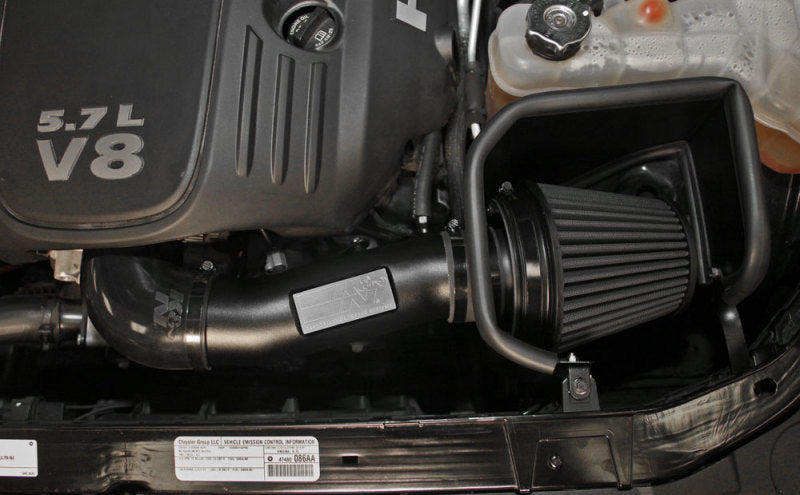 K&N Dodge/Chrysler 5.7/6.1L V8 Black Performance Intake Kit K&N Engineering Cold Air Intakes  AXOPROS