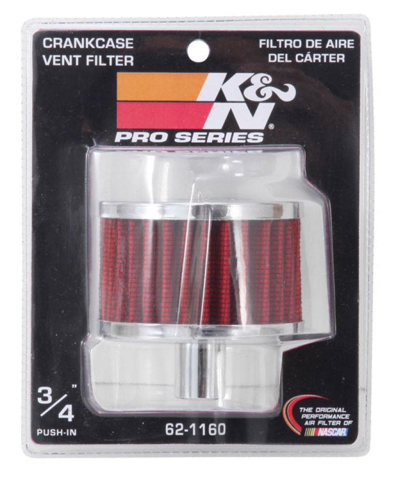 K&N Filter 3/4in Vent 3in Diameter 2in Height K&N Engineering Air Filters - Universal Fit  AXOPROS