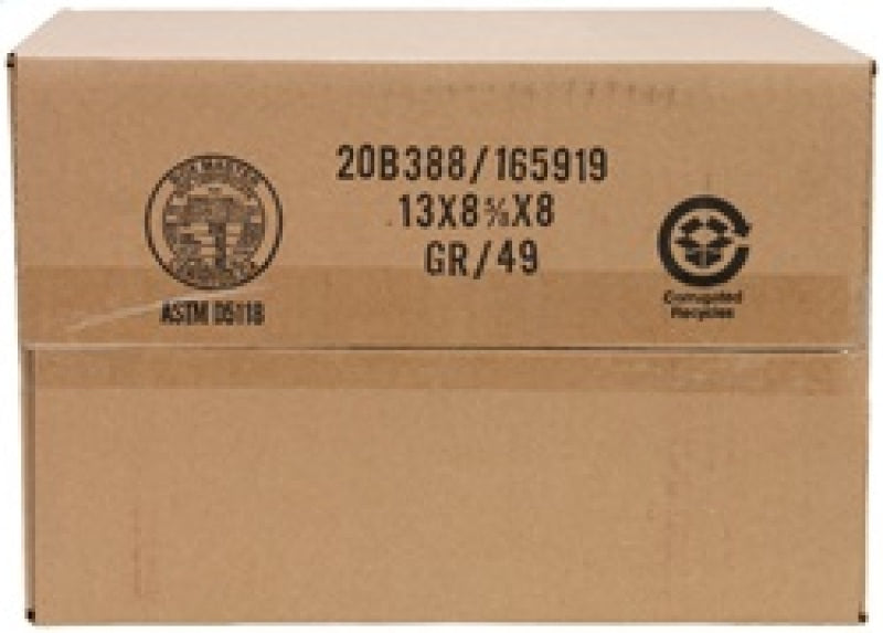 K&N Filter Univ Air Filter Carb Fib T/B 3-1/2in FLG OD / 12x6in B / 9-15/16x3-15/16in T / 6in H K&N Engineering Air Filters - Universal Fit  AXOPROS