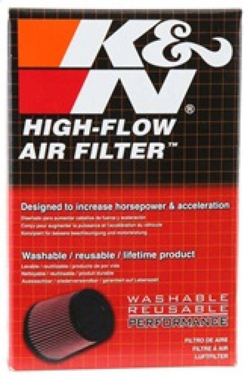 K&N Filter Universal Rubber Filter 2-9/16in Flange, 4-1/2in OD-B, 4-5/16in OD-T, 5 inch Height K&N Engineering Air Filters - Universal Fit  AXOPROS