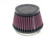 K&N Filter Universal Rubber Filter 3 1/2 inch Flange 4 5/8 inch Base 3 1/2 inch Top 3 inch Height K&N Engineering Air Filters - Universal Fit  AXOPROS