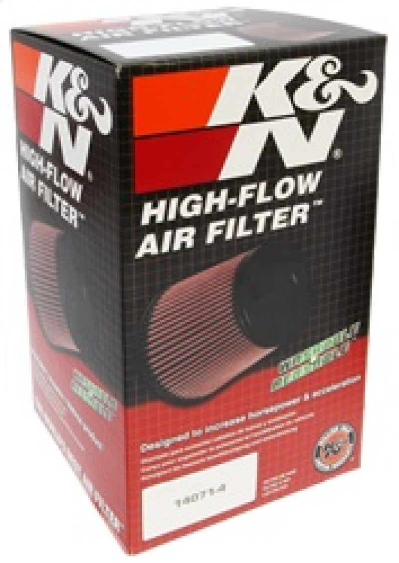 K&N Filter Universal Rubber Filter Round Straight 3.5in Flange ID x 5in OD x 8.5in H K&N Engineering Air Filters - Universal Fit  AXOPROS