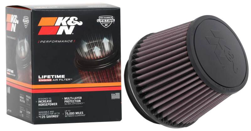 K&N Filter Universal X Stream Clamp-On 4-1/2in Flange 5-7/8in Base 4-1/2in Top 4-1/2in Height K&N Engineering Air Filters - Universal Fit  AXOPROS