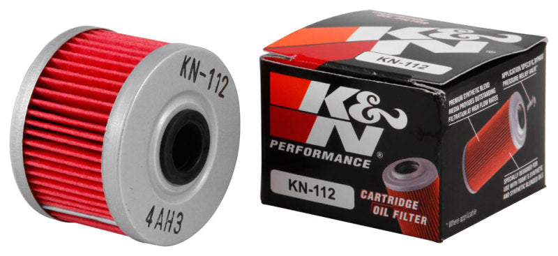K&N Honda/Kawasaki/Polaris/Suzuki 1.969in OD x .469in ID x 1.438in H Oil Filter K&N Engineering Oil Filters  AXOPROS