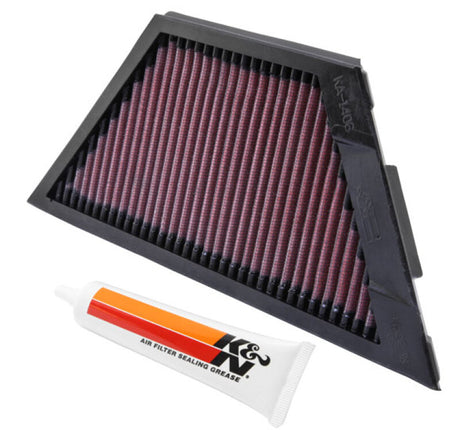 K&N Kawasaki ZX1rR Ninja/ZZR1400/1400GTR/ZX14R 11.25in O/S L x 4.75in O/S W Replacement Air Filter K&N Engineering Air Filters - Direct Fit  AXOPROS