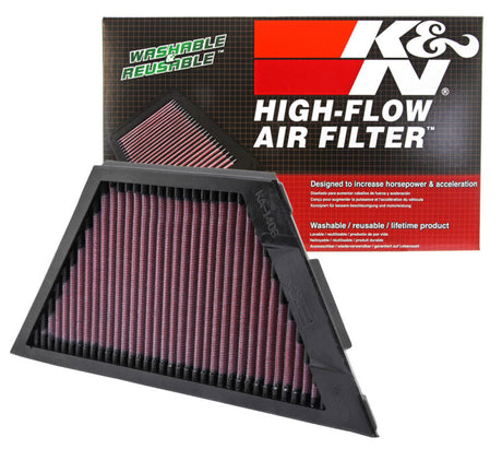 K&N Kawasaki ZX1rR Ninja/ZZR1400/1400GTR/ZX14R 11.25in O/S L x 4.75in O/S W Replacement Air Filter K&N Engineering Air Filters - Direct Fit  AXOPROS