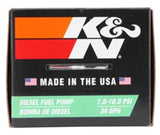K&N Performance Electric Fuel Pump 9-11.5 PSI Diesel K&N Engineering Fuel Pumps  AXOPROS