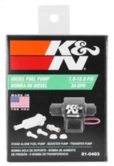K&N Performance Electric Fuel Pump 9-11.5 PSI Diesel K&N Engineering Fuel Pumps  AXOPROS