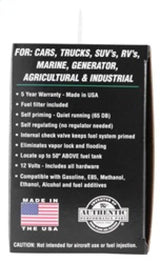 K&N Performance Electric Fuel Pump 9-11.5 PSI Diesel K&N Engineering Fuel Pumps  AXOPROS