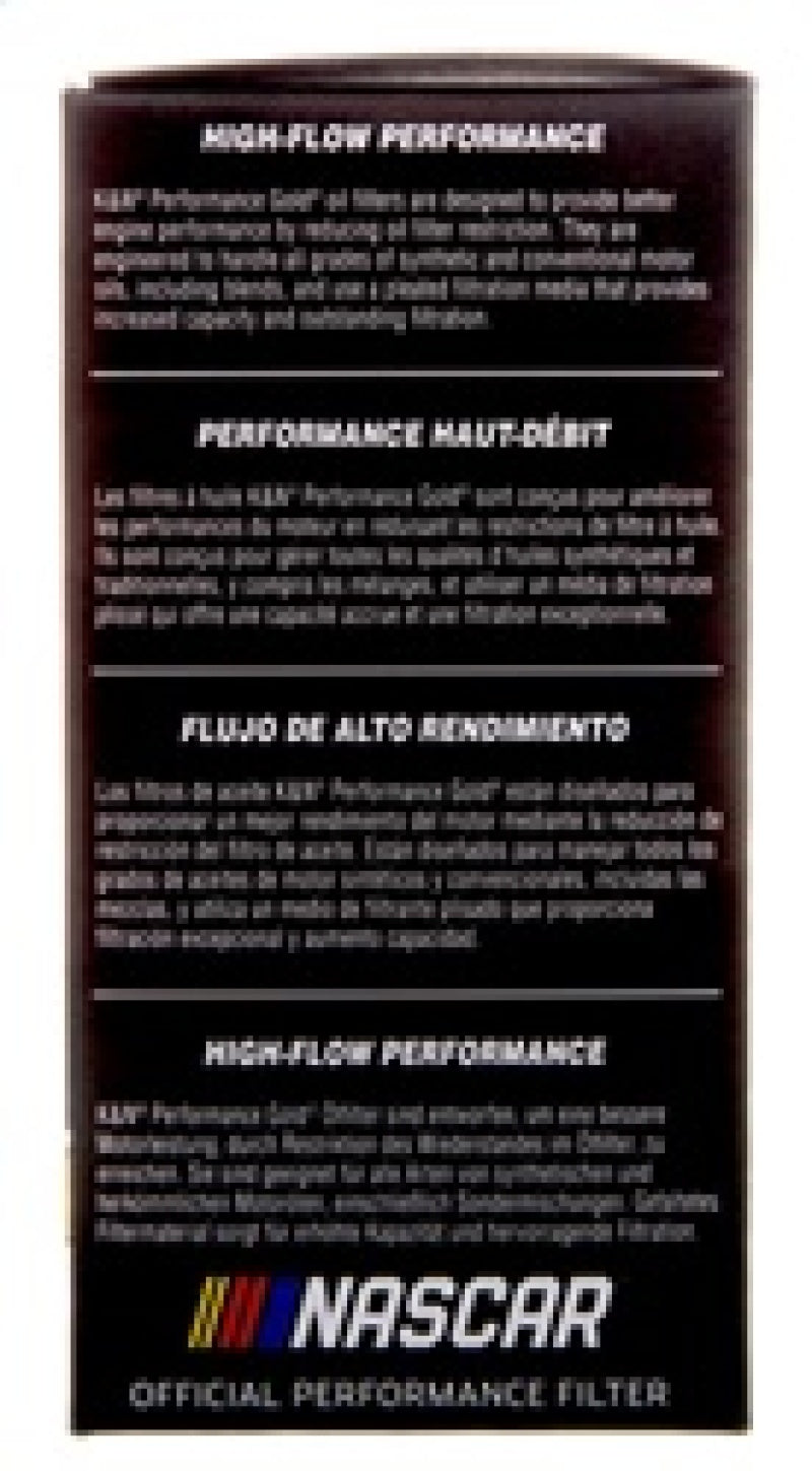 K&N Performance Oil Filter for 2019 Audi A3 2.0L K&N Engineering Oil Filters  AXOPROS