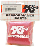 K&N Red Drycharger 5.25in x 3in Round Tapered Air Filter Wrap K&N Engineering Pre-Filters  AXOPROS