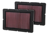 K&N Replacement Air Filter 05-09 Ferrari F360 11.125in O/S Length x 7.625 O/S Width x 1.313in H K&N Engineering Air Filters - Drop In  AXOPROS