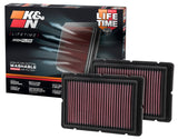 K&N Replacement Air Filter 05-09 Ferrari F360 11.125in O/S Length x 7.625 O/S Width x 1.313in H K&N Engineering Air Filters - Drop In  AXOPROS