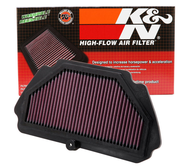 K&N Replacement Air Filter 09-12 Kawasaki ZX6R Ninja 600 / 09-10 ZX6R Ninja Monster Energy 600 K&N Engineering Air Filters - Direct Fit  AXOPROS