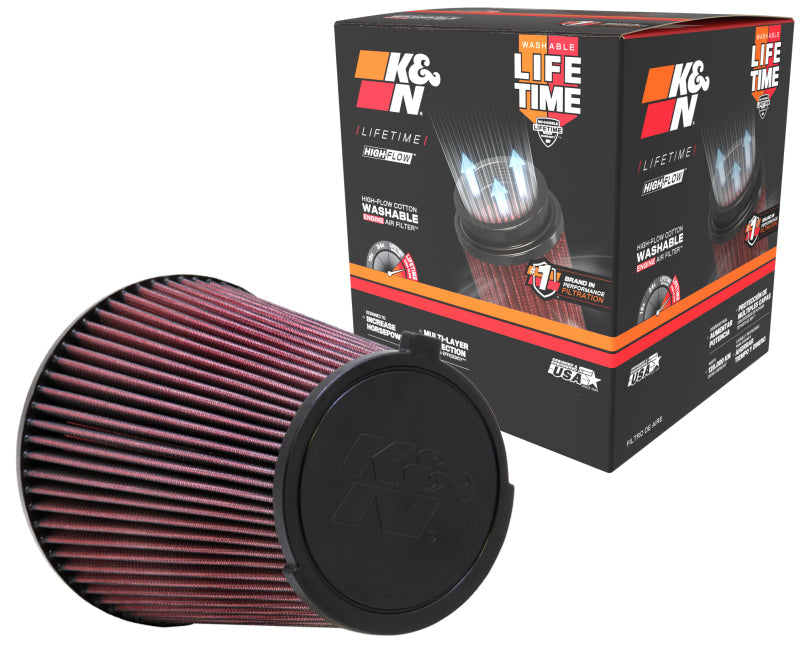 K&N Replacement Air Filter 10-12 Ford Mustang Shelby GT500 5.4L V8 K&N Engineering Air Filters - Drop In  AXOPROS
