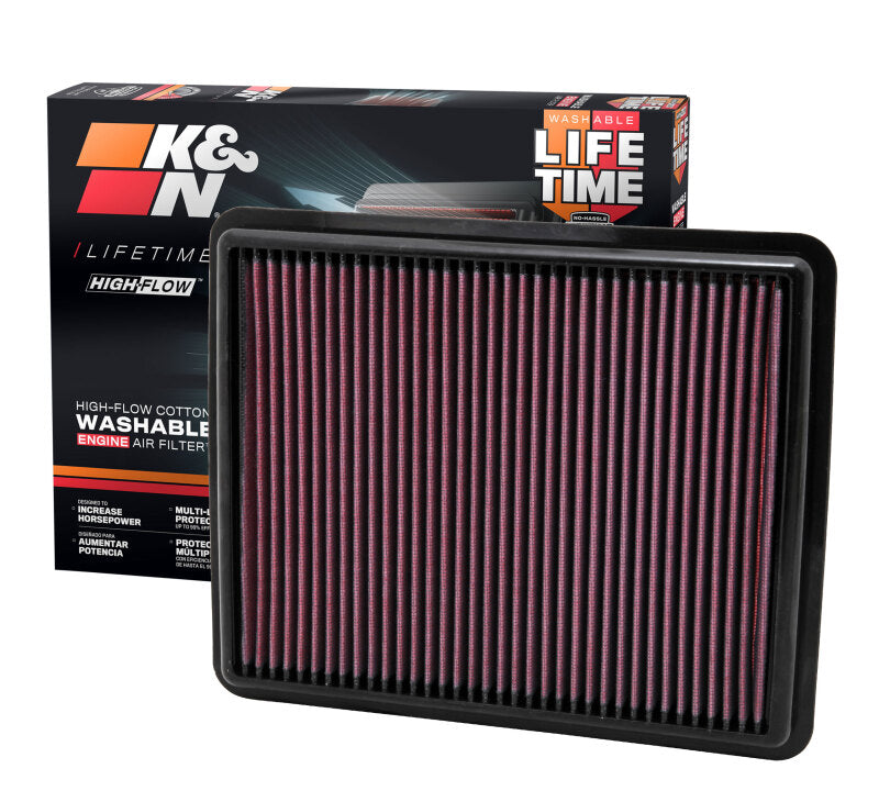 K&N Replacement Air Filter 10-12 Hyundai Santa Fe/Kia Sorrento / 11-12 Hyundai Sonata/Kia Optima K&N Engineering Air Filters - Drop In  AXOPROS