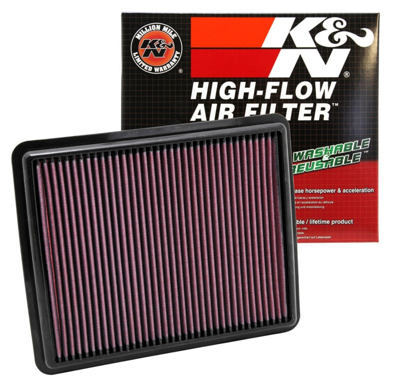 K&N Replacement Air Filter 10-12 Hyundai Santa Fe/Kia Sorrento / 11-12 Hyundai Sonata/Kia Optima K&N Engineering Air Filters - Drop In  AXOPROS