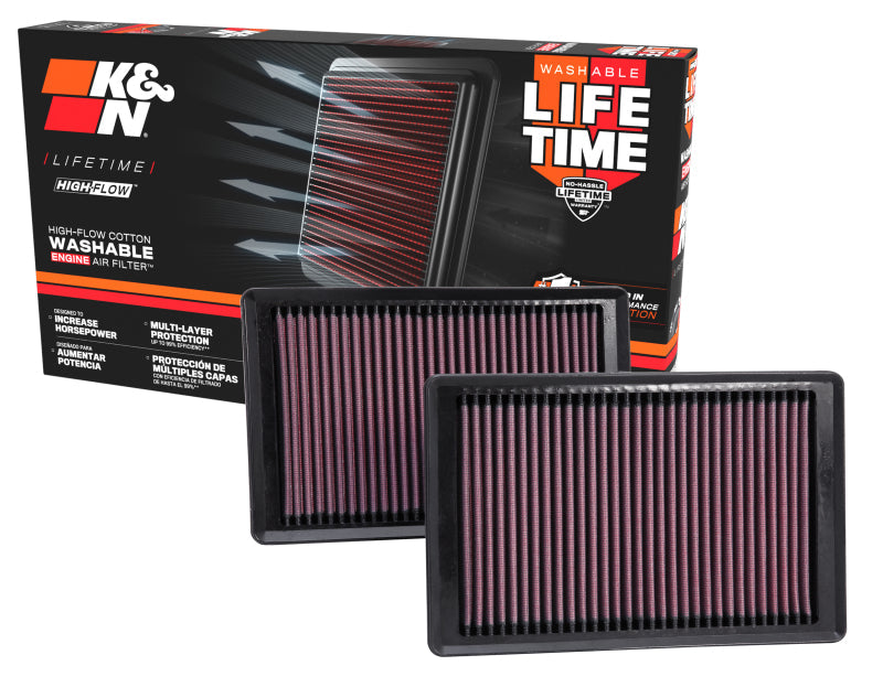 K&N Replacement Air Filter 10-12 Jaguar XK/XKR 5.0L V8 K&N Engineering Air Filters - Drop In  AXOPROS