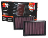 K&N Replacement Air Filter 10-12 Jaguar XK/XKR 5.0L V8 K&N Engineering Air Filters - Drop In  AXOPROS