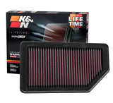 K&N Replacement Air Filter 10.625in O/S Length x 5.75in O/S Width x 1in Height K&N Engineering Air Filters - Drop In  AXOPROS