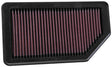 K&N Replacement Air Filter 10.625in O/S Length x 5.75in O/S Width x 1in Height K&N Engineering Air Filters - Drop In  AXOPROS