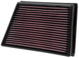 K&N Replacement Air FIlter 11-13 Land Rover Range Rover Evoque 2.0L F/I/2.2L DSL K&N Engineering Air Filters - Drop In  AXOPROS