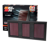 K&N Replacement Air Filter 11 Mercedes Benz C350/CLS350/E300/GLK350/ML350/S350 / 11-12 E350/SLK350 K&N Engineering Air Filters - Drop In  AXOPROS