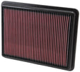 K&N Replacement Air Filter 11.75in O/S Length x 9in O/S Width x 1.188in H for 13 Hyundai Santa Fe K&N Engineering Air Filters - Drop In  AXOPROS