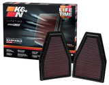 K&N Replacement Air Filter 12-13 Porsche 911 3.4L / 12 911 3.8L / 13 911 3.6L / 13 911 Carrera 3.8L K&N Engineering Air Filters - Drop In  AXOPROS