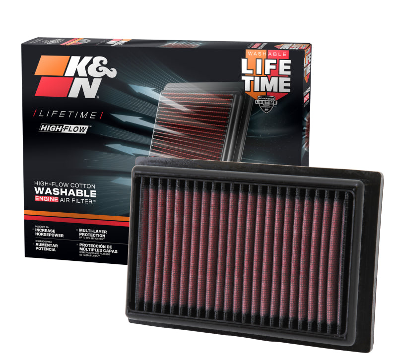K&N Replacement Air Filter 12-13 Toyota Prius C 1.5L L4 F/I K&N Engineering Air Filters - Drop In  AXOPROS