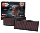K&N Replacement Air Filter 12.563in O/S Length x 5.25in O/S Width x 1.625in H (Inc 2 Filters) K&N Engineering Air Filters - Drop In  AXOPROS