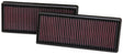 K&N Replacement Air Filter 12.563in O/S Length x 5.25in O/S Width x 1.625in H (Inc 2 Filters) K&N Engineering Air Filters - Drop In  AXOPROS
