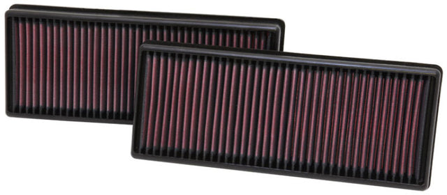 K&N Replacement Air Filter 12.563in O/S Length x 5.25in O/S Width x 1.625in H (Inc 2 Filters) K&N Engineering Air Filters - Drop In  AXOPROS