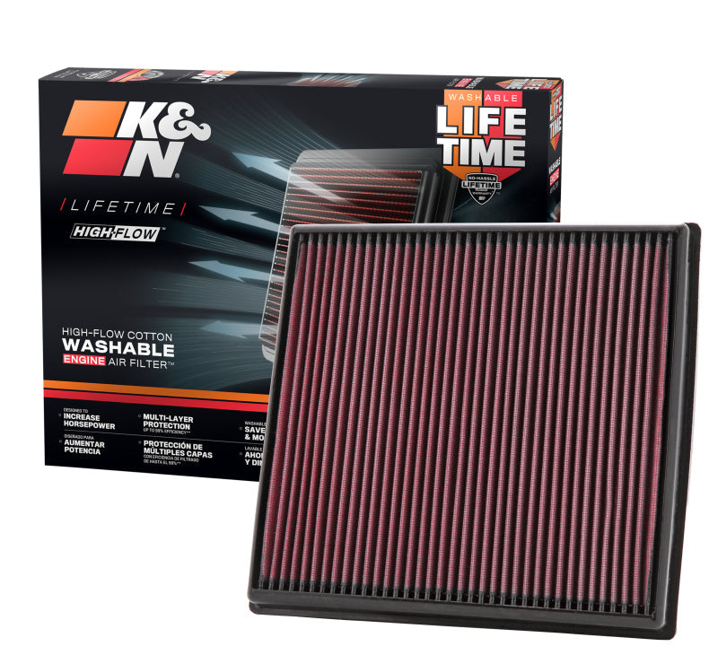 K&N Replacement Air Filter BMW X6 3.0L; 08-09 K&N Engineering Air Filters - Drop In  AXOPROS