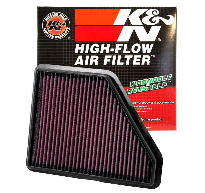 K&N Replacement Air Filter CHEVROLET EQUINOX 2.4L L4 & 3.0L V6; 2010 K&N Engineering Air Filters - Drop In  AXOPROS