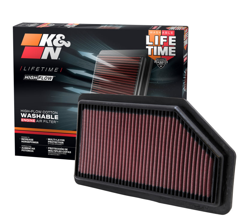 K&N Replacement Air Filter for 11 -12 Honda Odyssey 3.5L V6 K&N Engineering Air Filters - Drop In  AXOPROS