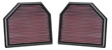 K&N Replacement Air Filter for 11-14 BMW M5/M6 4.4L V8 / 2015 M4/M3 3.0L I6  (2 per box) K&N Engineering Air Filters - Drop In  AXOPROS