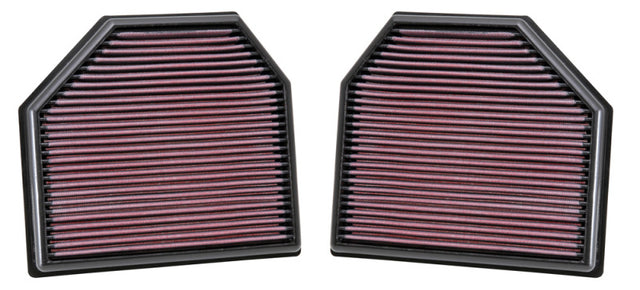 K&N Replacement Air Filter for 11-14 BMW M5/M6 4.4L V8 / 2015 M4/M3 3.0L I6  (2 per box) K&N Engineering Air Filters - Drop In  AXOPROS