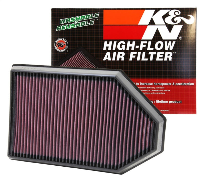 K&N Replacement Air Filter for 11 Chrysler 300/300C / Challenger 3.6L/5.7L/6.4L / Charger 3.6L/5.7L K&N Engineering Air Filters - Drop In  AXOPROS
