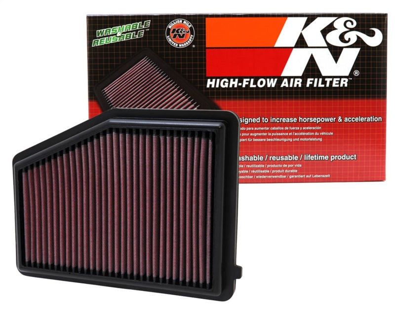 K&N Replacement Air Filter for 12 Honda Civic 1.8L L4 K&N Engineering Air Filters - Drop In  AXOPROS