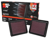 K&N Replacement Air Filter INFINITI M35 3.5L V6; 09-10 (2 PER BOX) K&N Engineering Air Filters - Drop In  AXOPROS