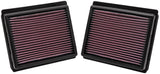 K&N Replacement Air Filter INFINITI M35 3.5L V6; 09-10 (2 PER BOX) K&N Engineering Air Filters - Drop In  AXOPROS