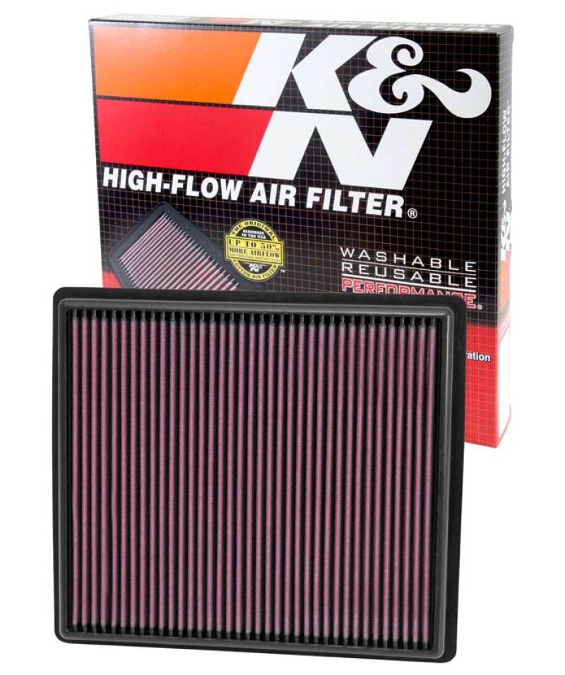 K&N Replacement Air Filter - Panel for 13 Chevrolet Malibu 2.5L/2.0L K&N Engineering Air Filters - Drop In  AXOPROS